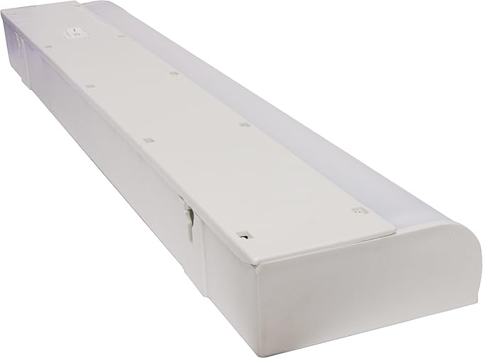GE 18 Inch Fluorescent Under Light Fixture, 10198, Plugin, Slim Profile, 3000K Soft