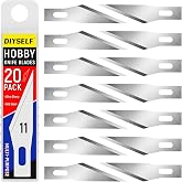 DIYSELF 20 PCS Exacto Knife Blades #11, SK5 Exacto Blades Refills with Case | Standard-Fit Hobby Knife Blades for Paper, Stencils and Models, Clean-Cutting Art Knife Blades for Leather and DIY Crafts