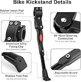 NUWAB Premium Bike Kickstand Aluminium Alloy Adjustable 24-28 inch view 2