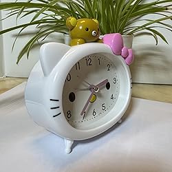 Fuxizest Cute Cat Alarm Clock, Kawaii Alarm