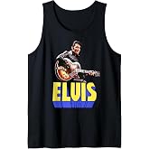 Elvis Presley Official Guitar Portrait Tank Top