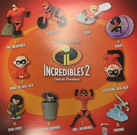 incredibles happy meal toys