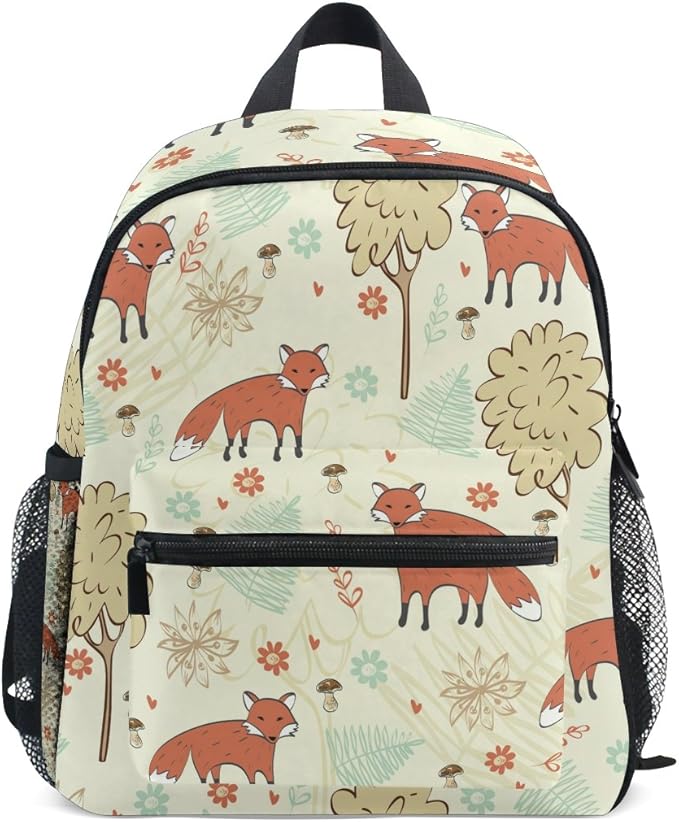 Cute Fox Backpack Lightweight Preschool Bag Kids Toddler