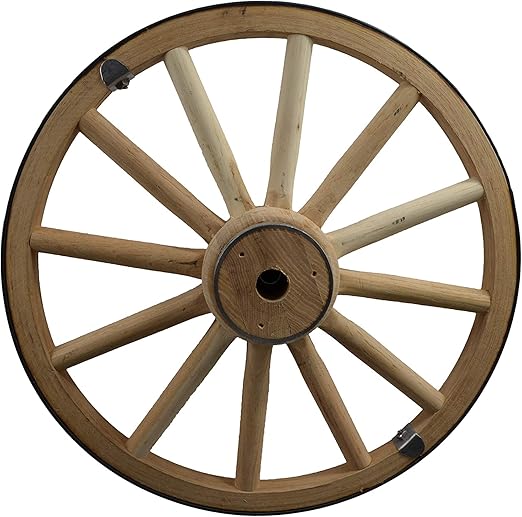 Amazon Com Decorative Wood Wagon Wheel 18 Inch X 1 Inch Wagon