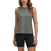 ODODOS Women's Performance Tank Ultra Soft odSTRATUM Tech Sleeveless Tee Shirts High Crew Neck Pullover Top