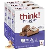 Think! Bar Cho Mose Pie Delight &ndash; 6 oz Protein Bars High Protein &ndash; Keto Protein Bars Low Carb &ndash; Low Sugar Snacks &ndash; Gluten Free Protein Bars &ndash; 3 Pack with a Random Item &ndash; 4 items