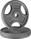 Yes4All 1 Inch Grip Cast Iron Weight Plates for