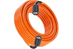 XENDY WASHER 1/4 Pressure Washer Hose 25FT,Power Washer Hose Kink Free High Pressure Hose M22 14MM Solid Fittings Pressur Was