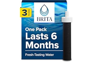 EOSVAP Brita Water Bottle Replacement Filters, BPA-Free, Replaces 1,800 Plastic Water Bottles a Year, Lasts Two Months or 40 Gallons, Includes 3 Filters