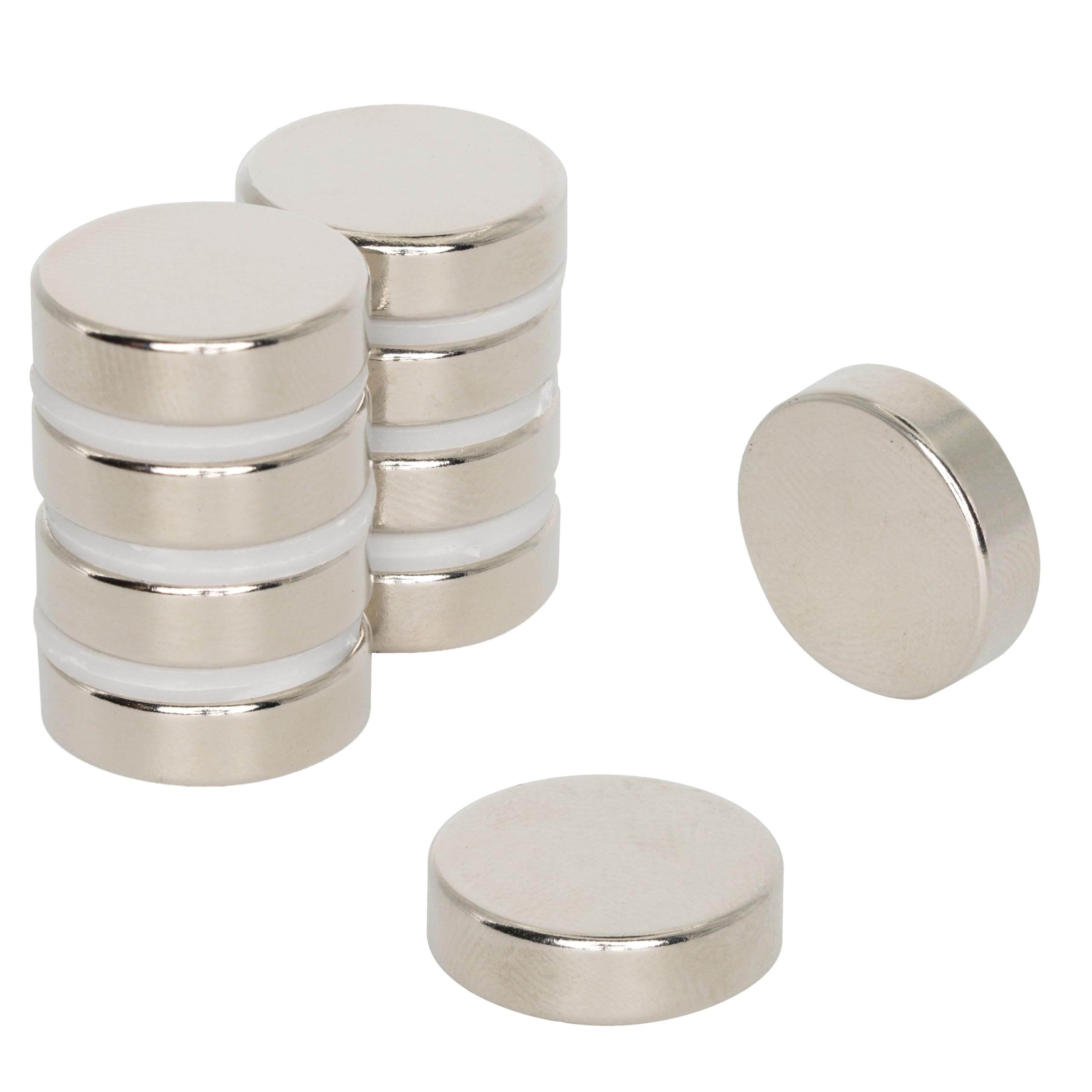 N42 Neodymium Magnet for Arts, Crafts, Model Making, DIY, Hobbies, Office and Home - 14mm dia x 4mm thick - 3.4kg Pull - Pack of 10