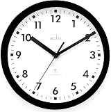 Acctim Nardo 20cm Radio Controlled Wall Clock Black