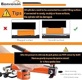 Bonvoisin 20T Hydraulic Cylinder 30mm Stroke Ultra-thin Portable Pump CP-180 view 6