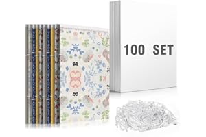 XINGTS 100pcs 7.5*10.5 Inch Storage Boards - Organizer Boards with Plastic Clips for Fabric, Comic Books & Magazines