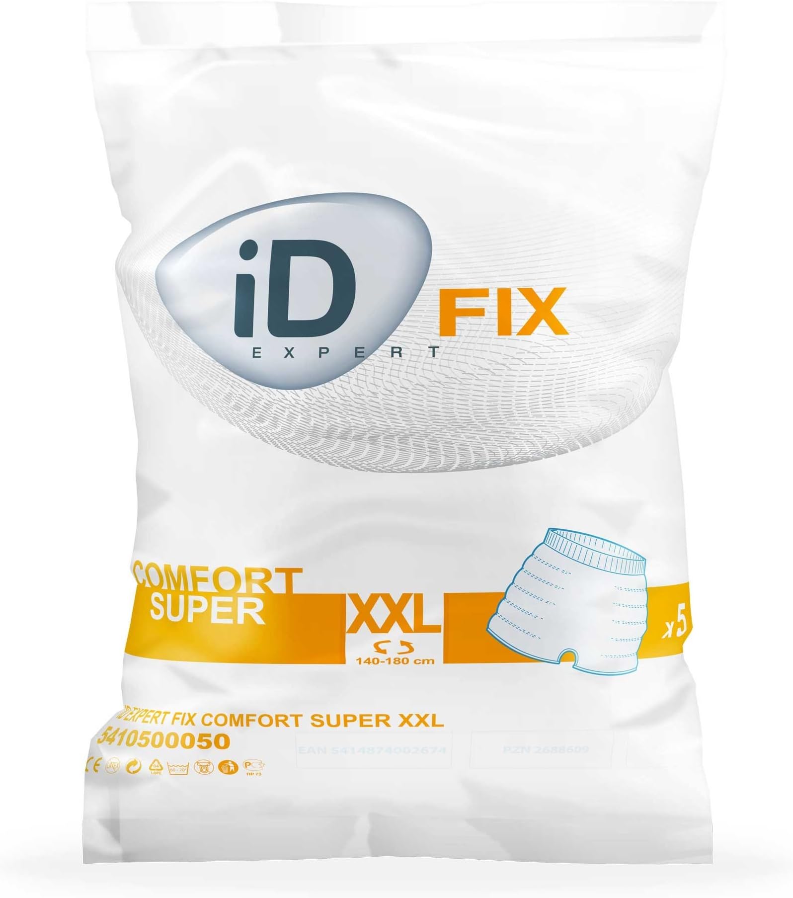 OntexId Expert Fix Comfort Incontinence Protection for Adults Size XXL Pack of 5