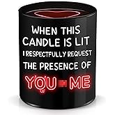 TEEZWONDER Funny Valentines Day Gifts for Him Husband - Vanilla Lavender Scented Candle 10oz - Anniversary Birthday Gifts for Husband Boyfriend Men Him, Valentines Candle