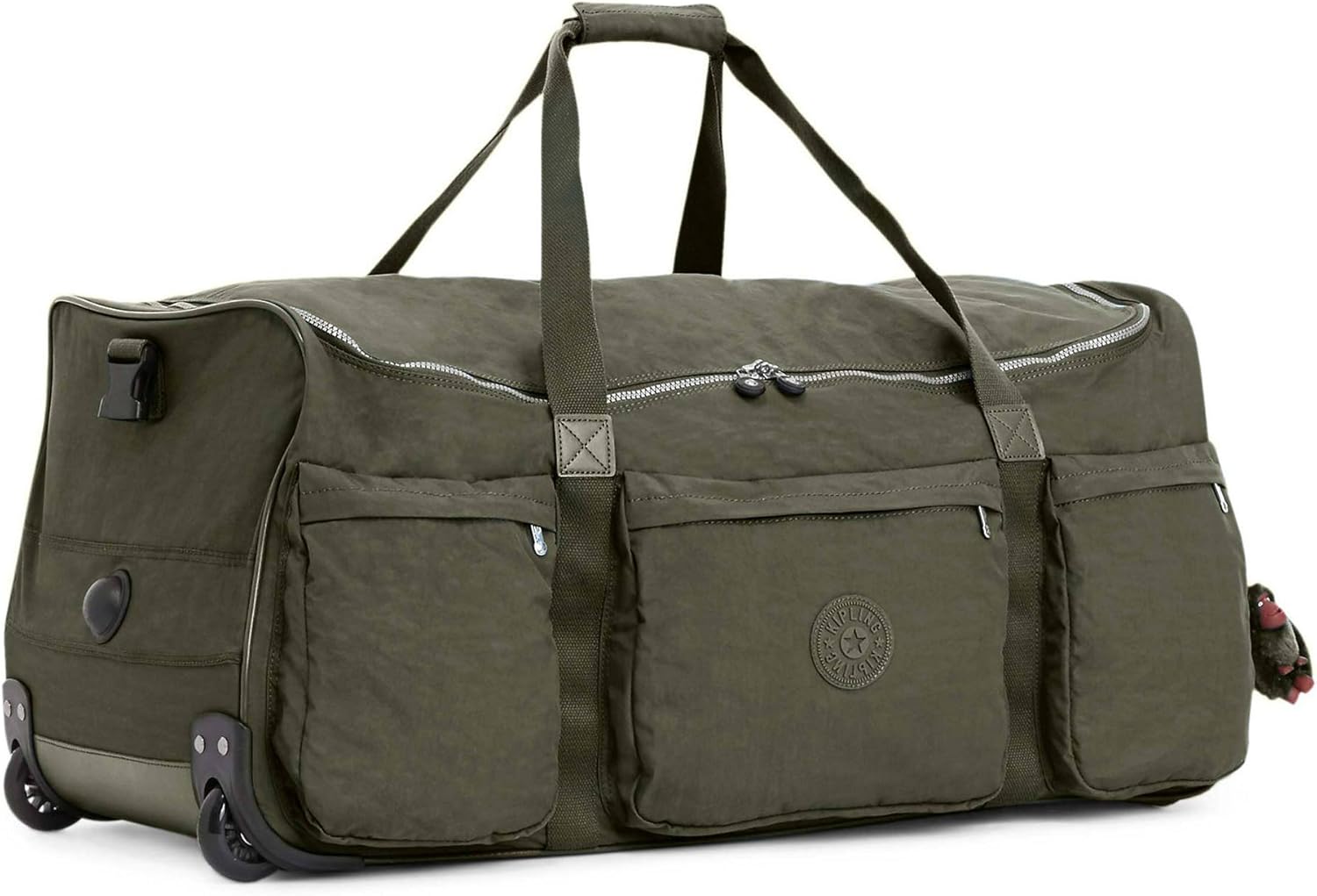 duffle bag with hidden wheels