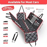 KYG Car Seat Cover Hammock with Side Protection 135 x 148 cm Red Black view 2