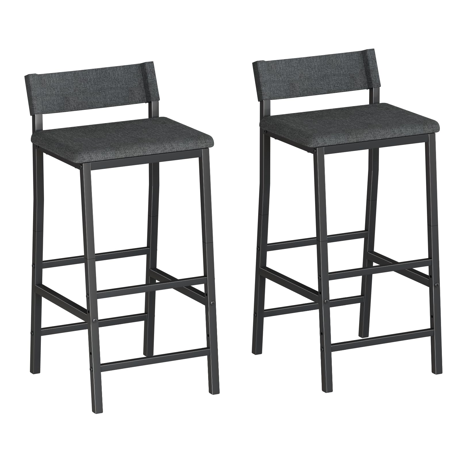 Furologee Bar Stools Set of 2, 24 Inches Counter