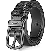 MACBORO Tsa Approved Non Metal Nickel Free Hypoallergenic Plastic Belt Buckle Airport Security Belt 1.38"