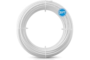 20FT 1/4 Inch O.D.RO Water Tubing,NSF Certified Pipe for RO(Reverse Osmosis) Water Purifier Filter System,BPA free Flexible P