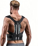 Aollop Posture Corrector for Men and Women Adjustable Back Brace 35-47 in view 1