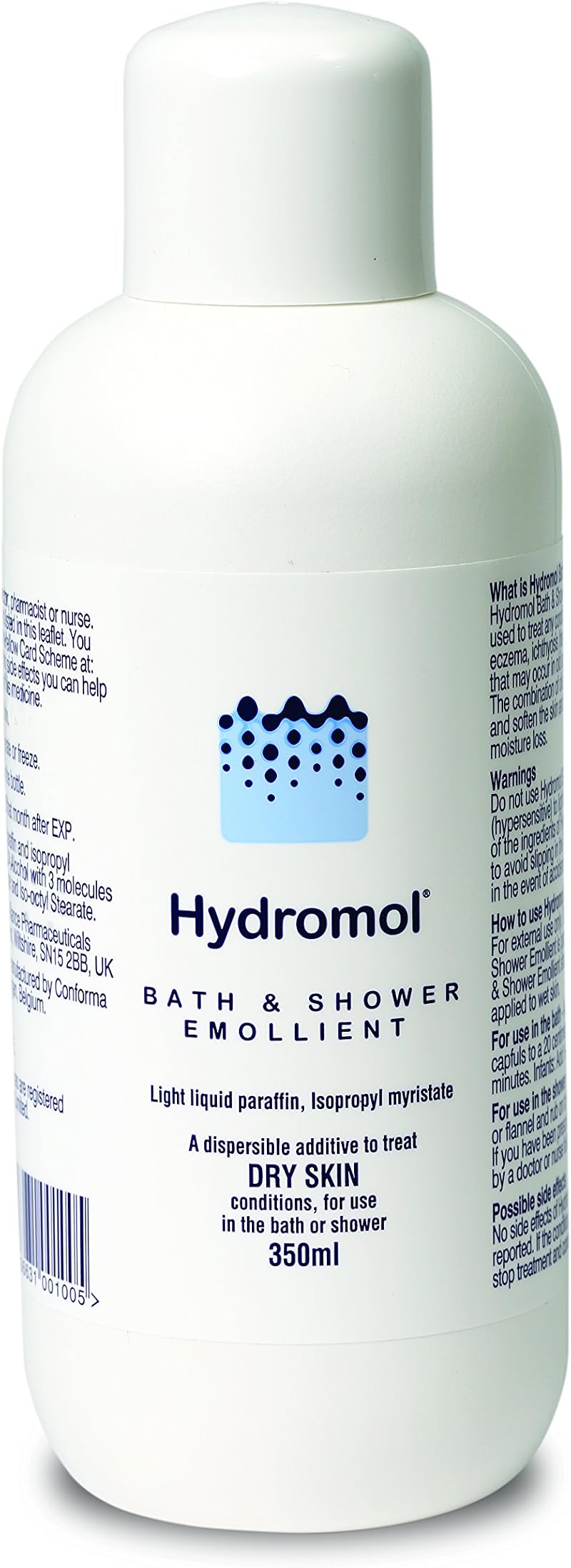 Hydromol Bath and Shower Emollient 350 ml Brand Hydromol