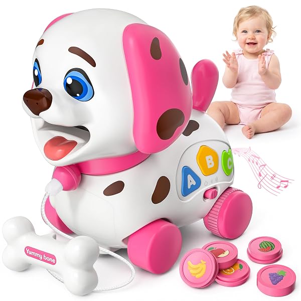 VAHOME PUPPY TOY FOR 1 YEAR OLD GIRL GIFT, MUSICAL BABY TOY 6-12-18 MONTH, FIRST BIRTHDAY GIFTS FOR 1 YEAR OLD GIRL BOY, EDUCATIONAL INFANT TOYS FOR 7 8 9 10-12 MONTH