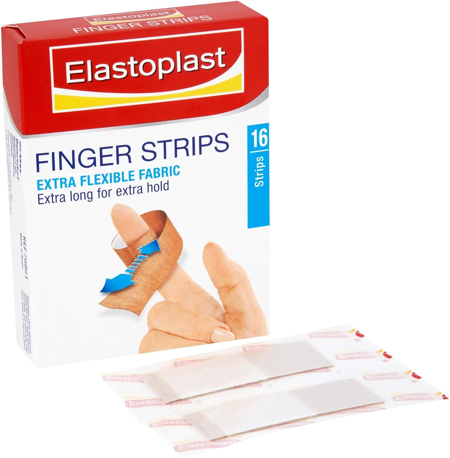 Elastoplast® Finger Strips 16 Extra Long Strips x 10 boxes, 16 Count (Pack of 10) - Image 4