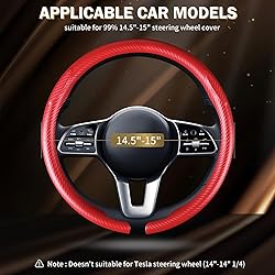 Aimato Car Steering Wheel Cover Carbon