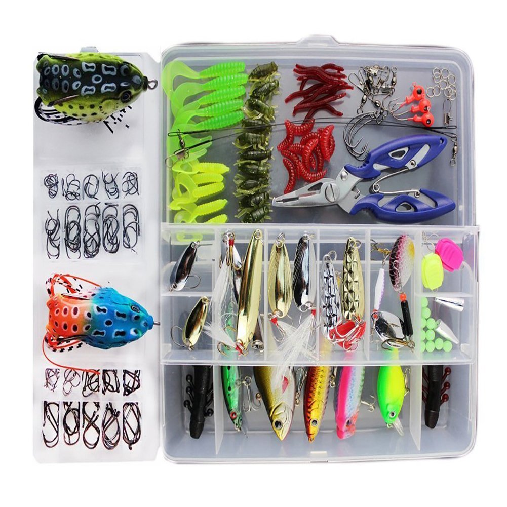 Fishing Lures Kit 233 pCS 1 st Saltwater Freshwater Troust Bast Salmon