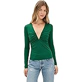 Susana Monaco Women's V Wire Center Gathered Top 5"