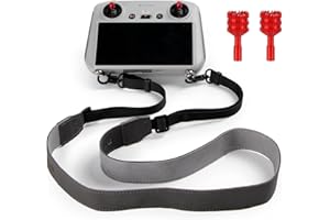 BEHORSE Lanyard Neck Strap+Joysticks for DJI RC/RC 2 Controller,Adjustable Lanyard and Controller Stick for DJI Mini 4 Pro/Air 3/Mini 3/ DJI Mini 3 pro/Mavic 3 pro Remote Controller Accessories