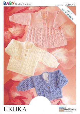 Amazon Com Ukhka 2 Baby Double Knitting Dk Pattern For Easy Amazon Com Ukhka 2 Baby Double Knitting Dk Pattern For Easy