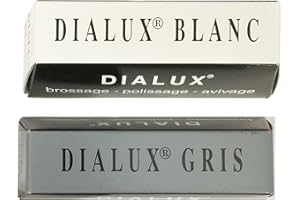 SUNJING Dialux Metal Polishing Compound White and Grey 4oz 1/4b