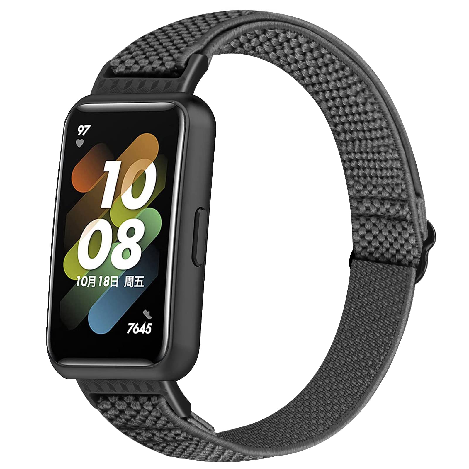 Huamanlou Elastic Strap Compatible with Huawei Band 7 Strap, Soft Nylon Sport Bracelet Replacement Wristband for Huawei Band 7