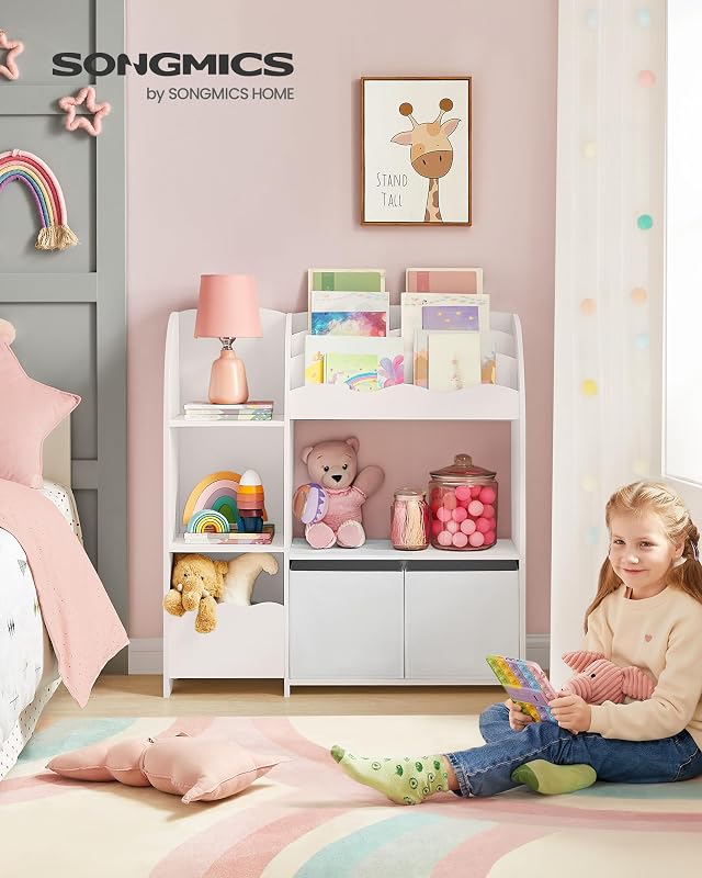 Prateleira Infantil, Organizador de Brinquedos, 2 Caixas