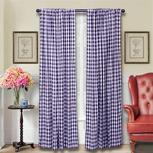 Amazon Com Lghome Buffalo Plaid Curtains Gingham Room Window
