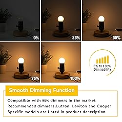 Sphoon Dimmable LED 3W Small Light Bulb, 25w