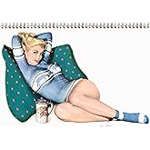 2027 Wall Calendar [12 pages 8"x12"] Classic Vintage Pinup Sexy Girl Poster Illustration
