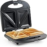 Elite Gourmet ESM2207 Maxi-Matic Sandwich Panini Maker Grilled Cheese Machine Tuna Melt Omelets Non-Stick Surface, 2 Slice, B