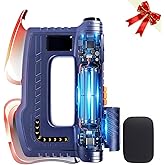 Heated Muscle Scraper 2026 New Upgrad with Oversized Handle for Effortless Grip & Smooth Controlled Force, Muscle Scraper Tool Electric Fascia Knife Multifunctional Massage Tool Gifts for Family Blue