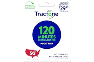 Tracfone $29.99 Basic Phone Plan, 120 Minutes, 90 Days [Physical Delivery]