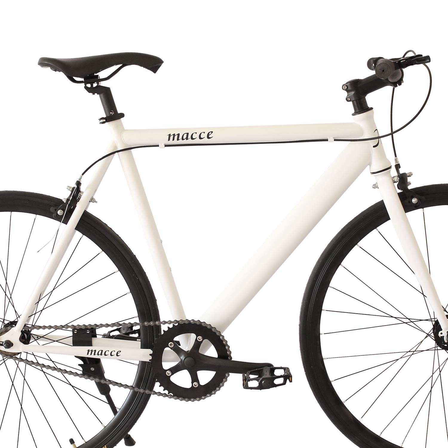 Outroad Fixed Gear Bike Single Speed Fixie Urban Track Bike Black White Orange #used #track #bicycles Outroad Fixed Gear Bike Single Speed Fixie Urban Track Bike Black White Orange