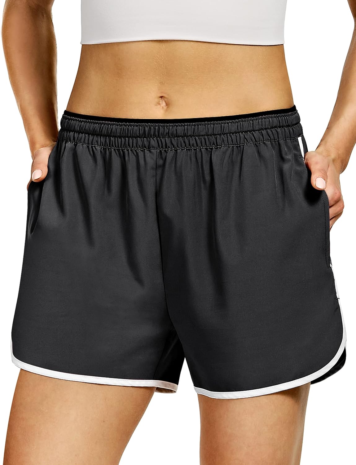 SPECIALMAGIC Running Shorts for Women Woven Lounge Workout Daily Yoga Comfy Bottoms with Pockets with Pockets: Clothing