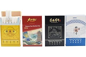 HONGYIBIN Herbal Cigarettes - No Tobacco, No Nicotine - 4 Packs of 20 Sticks Each -Helps Quit Smoking