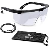 Foggles Aviation IFR Training Flight Glasses - Pilot View Limiting Goggles | Polycarbonate IFR foggles with adjustable fit, frosted lenses, neck strap and hard case for realistic aviation training