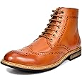Bruno Marc Men's Dress Ankle Motorcycle Boots