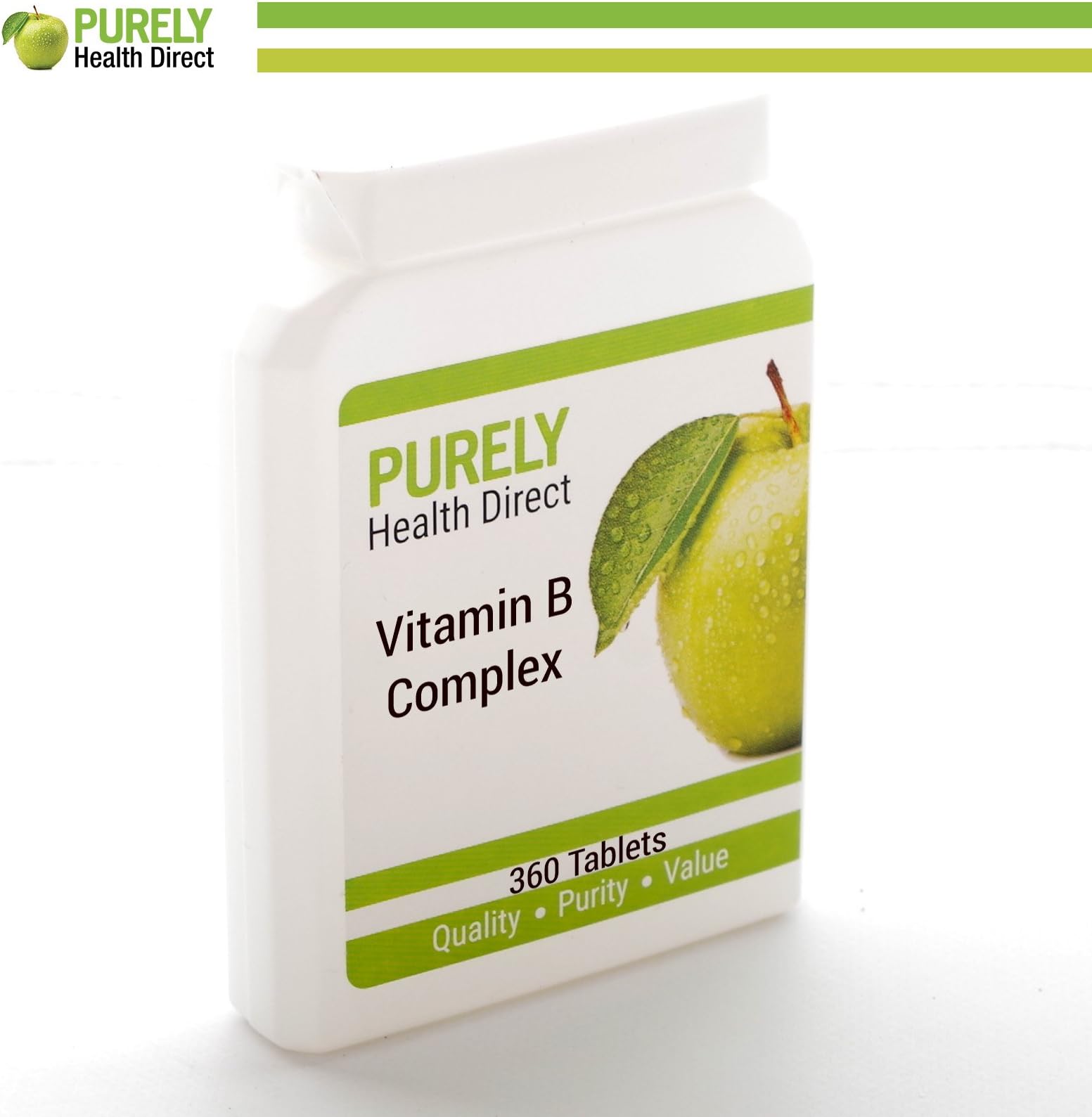 Vitamin B Complex 360 - All 8 B Vitamins in one Daily Tablet Compliance to ISO 9001:2015 & BCMPA