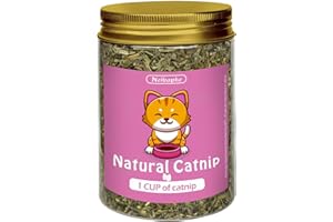 Neibaphe Cat Nip, Premium Catnip Leaves for Cat, Makes Cat Crazy (1CUP)
