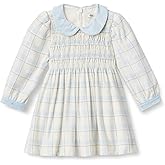 Amazon Essentials x Sofia Grainge Toddler and Baby Girls' Long Sleeve Flannel Dress